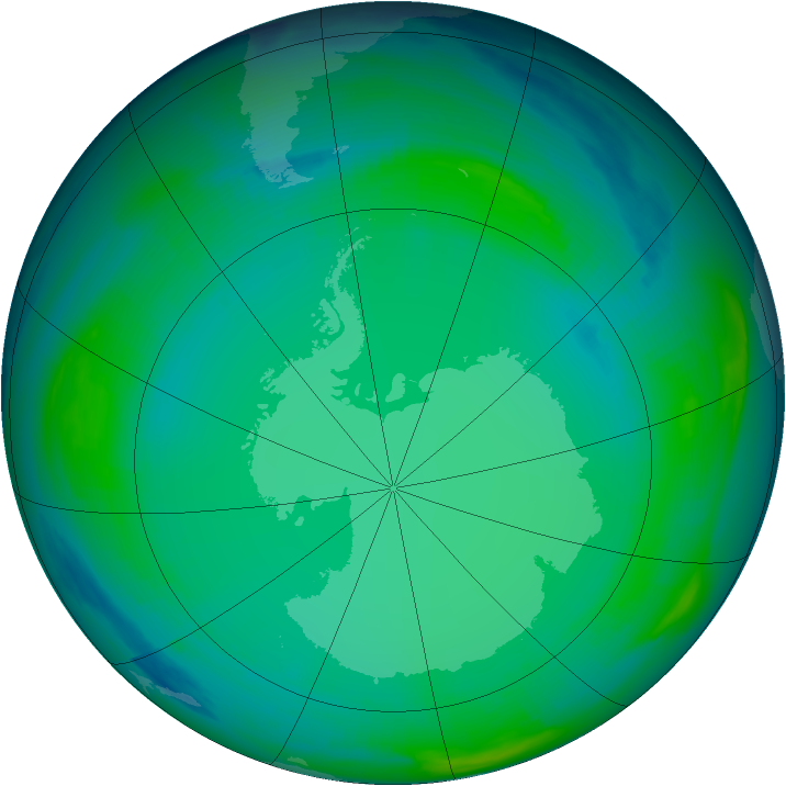 Ozone Map 1999-07-17